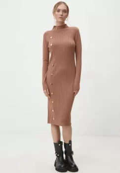 Answear Lab rochie culoarea maro, mini, mulata imagine