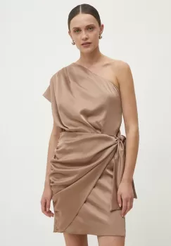 Answear Lab rochie culoarea maro, mini, mulata imagine