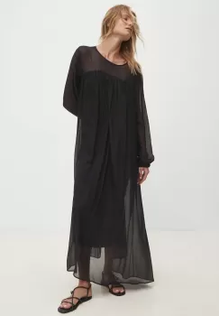 Answear Lab rochie culoarea negru, maxi, drept imagine