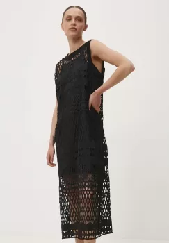 Answear Lab rochie culoarea negru, maxi, drept imagine