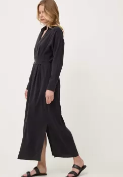 Answear Lab rochie culoarea negru, maxi, drept imagine