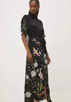 Answear Lab rochie culoarea negru, maxi, drept imagine