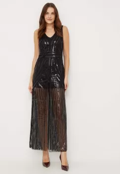 Answear Lab rochie culoarea negru, maxi, drept imagine