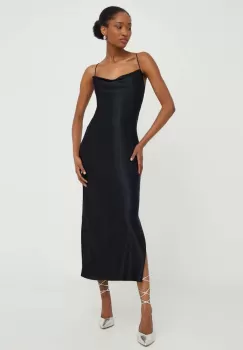 Answear Lab rochie culoarea negru, maxi, drept imagine