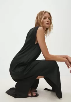 Answear Lab rochie culoarea negru, maxi, drept imagine