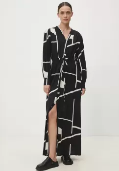 Answear Lab rochie culoarea negru, maxi, drept imagine