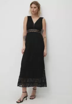 Answear Lab rochie culoarea negru, maxi, evazati imagine