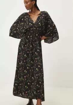 Answear Lab rochie culoarea negru, maxi, evazati imagine