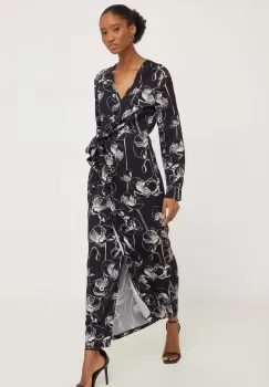 Answear Lab rochie culoarea negru, maxi, evazati imagine