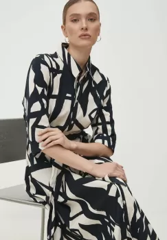 Answear Lab rochie culoarea negru, maxi, evazati imagine