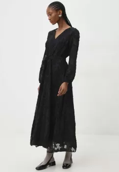 Answear Lab rochie culoarea negru, maxi, evazati imagine