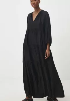 Answear Lab rochie culoarea negru, maxi, evazati imagine