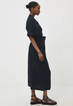 Answear Lab rochie culoarea negru, maxi, evazati imagine