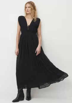 Answear Lab rochie culoarea negru, maxi, evazati imagine