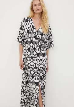 Answear Lab rochie culoarea negru, maxi, evazati imagine