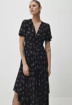 Answear Lab rochie culoarea negru, maxi, evazati imagine