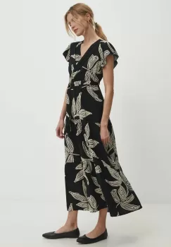 Answear Lab rochie culoarea negru, maxi, evazati imagine