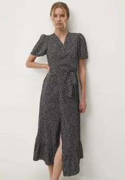 Answear Lab rochie culoarea negru, maxi, evazati imagine