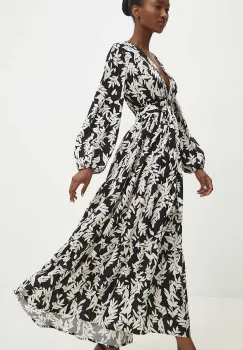 Answear Lab rochie culoarea negru, maxi, evazati imagine