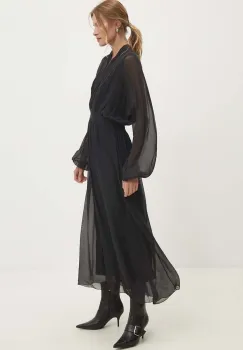 Answear Lab rochie culoarea negru, maxi, evazati imagine