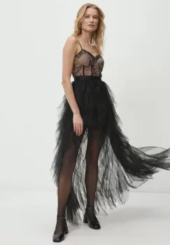 Answear Lab rochie culoarea negru, maxi, evazati imagine