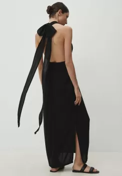 Answear Lab rochie culoarea negru, maxi, evazati imagine