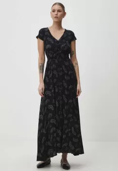 Answear Lab rochie culoarea negru, maxi, evazati imagine