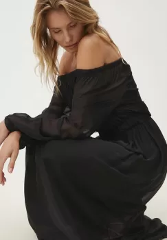 Answear Lab rochie culoarea negru, maxi, evazati imagine