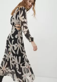 Answear Lab rochie culoarea negru, maxi, evazati imagine