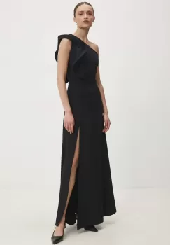 Answear Lab rochie culoarea negru, maxi, evazati imagine