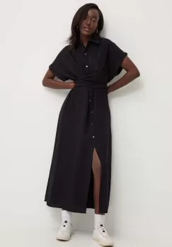 Answear Lab rochie culoarea negru, maxi, evazati imagine