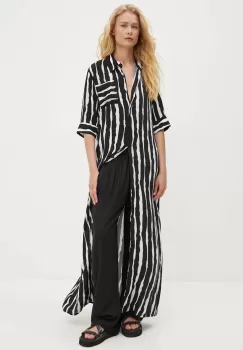 Answear Lab rochie culoarea negru, maxi, evazati imagine