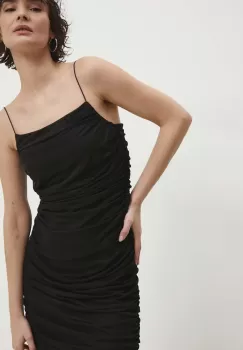 Answear Lab rochie culoarea negru, maxi, mulata imagine