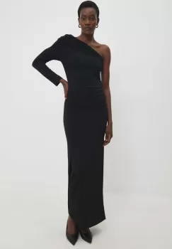 Answear Lab rochie culoarea negru, maxi, mulata imagine