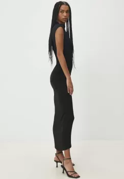 Answear Lab rochie culoarea negru, maxi, mulata imagine