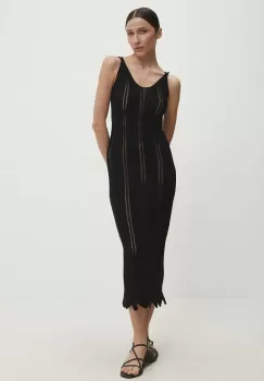 Answear Lab rochie culoarea negru, maxi, mulata imagine