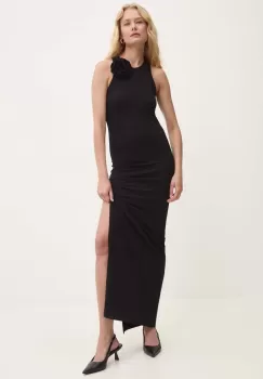 Answear Lab rochie culoarea negru, maxi, mulata imagine
