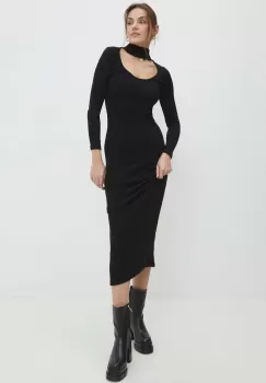 Answear Lab rochie culoarea negru, maxi, mulata imagine