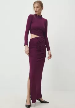 Answear Lab rochie culoarea negru, maxi, mulata imagine