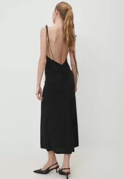 Answear Lab rochie culoarea negru, maxi, mulata imagine