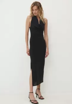 Answear Lab rochie culoarea negru, maxi, mulata imagine