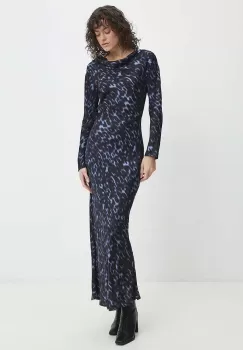 Answear Lab rochie culoarea negru, maxi, mulata imagine