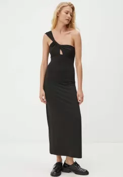 Answear Lab rochie culoarea negru, maxi, mulata imagine