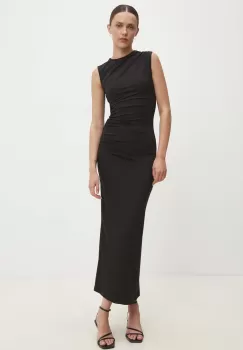 Answear Lab rochie culoarea negru, maxi, mulata imagine