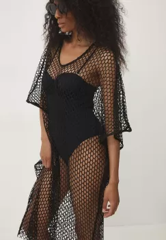 Answear Lab rochie culoarea negru, maxi, oversize imagine