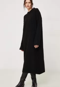 Answear Lab rochie culoarea negru, maxi, oversize imagine