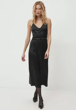 Answear Lab rochie culoarea negru, midi, drept imagine