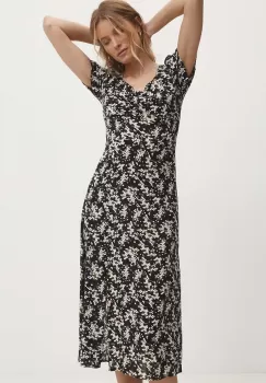 Answear Lab rochie culoarea negru, midi, drept imagine