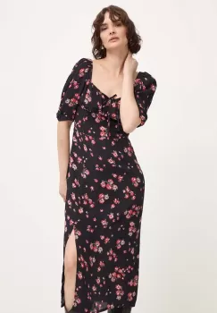 Answear Lab rochie culoarea negru, midi, drept imagine