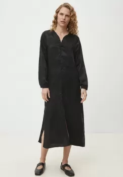 Answear Lab rochie culoarea negru, midi, drept imagine